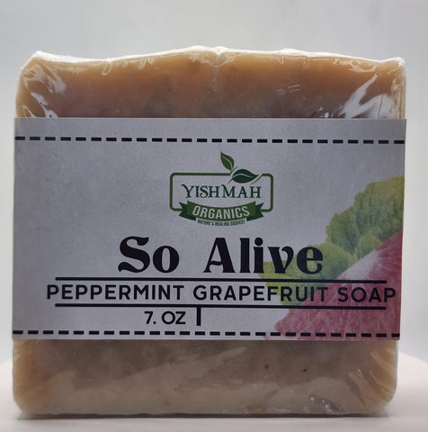 SO ALIVE ( Peppermint & Grapefruit) soap