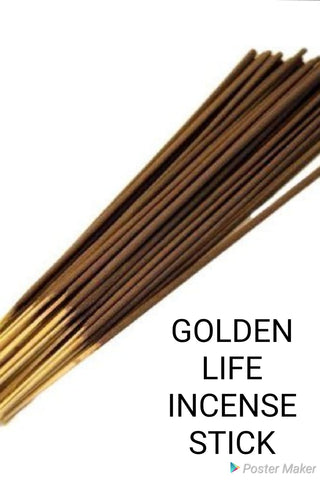 Golden Life Incense Sticks (5 per Pack)