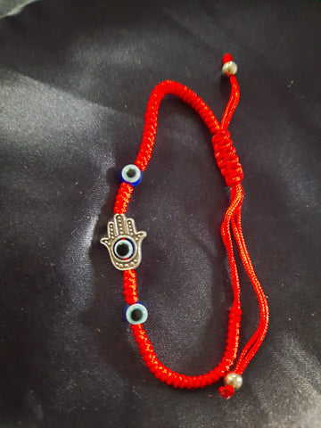 Hamsa Hand Red String Evil Eye Bracelet